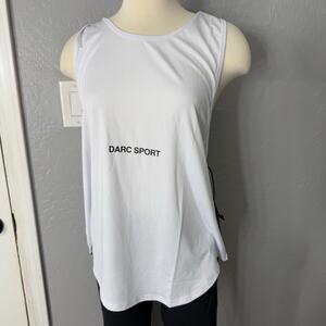 Darc Sport Come Hell Or High Water Forever Dry Wolf Drop Tank, White, Medium